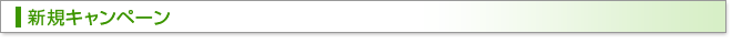 新規キャンペーン